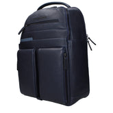 Piquadro Blue Leather Backpack